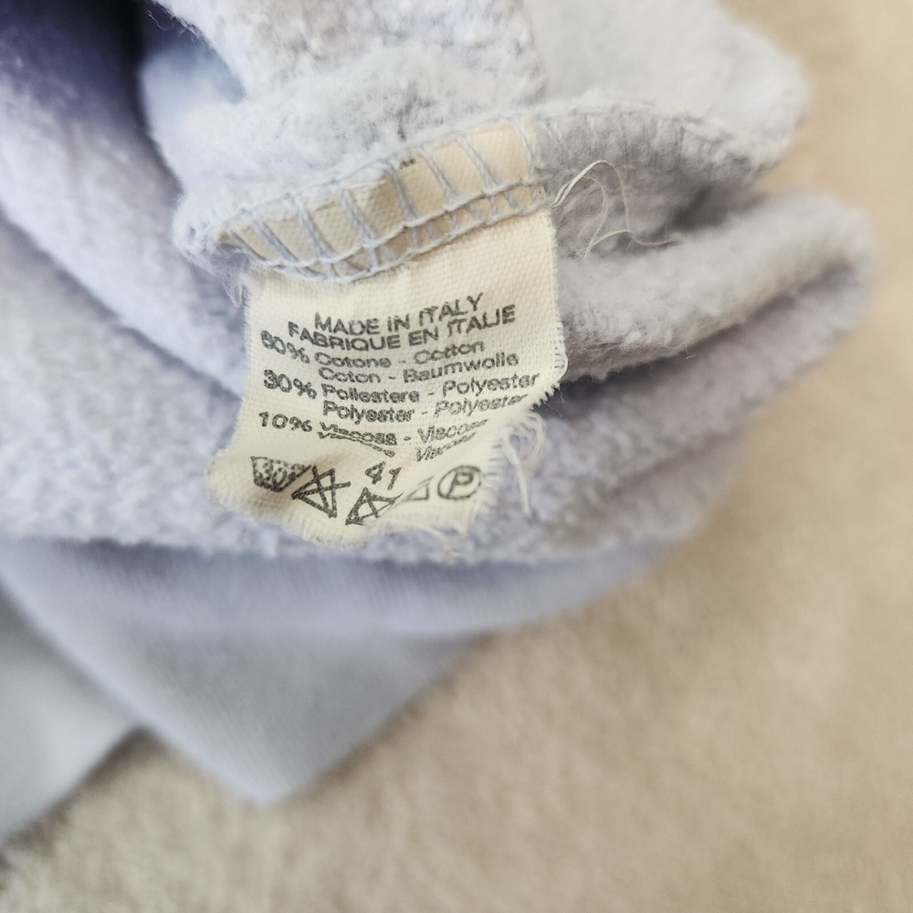 Brandy Melville Powder Blue Quarter Zip Sweatshirt One Size Oversized Y2K Top - Picture 3 of 8